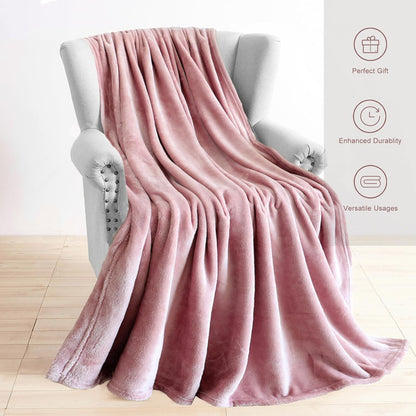Pink Throw Blanket 50x60 Inches