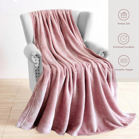 Pink Throw Blanket 50x60 Inches