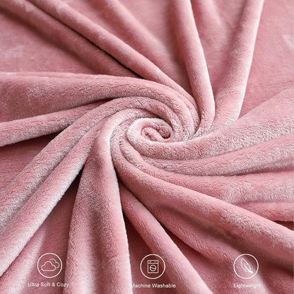 Pink Throw Blanket 50x60 Inches
