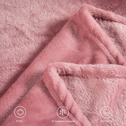 Pink Throw Blanket 50x60 Inches