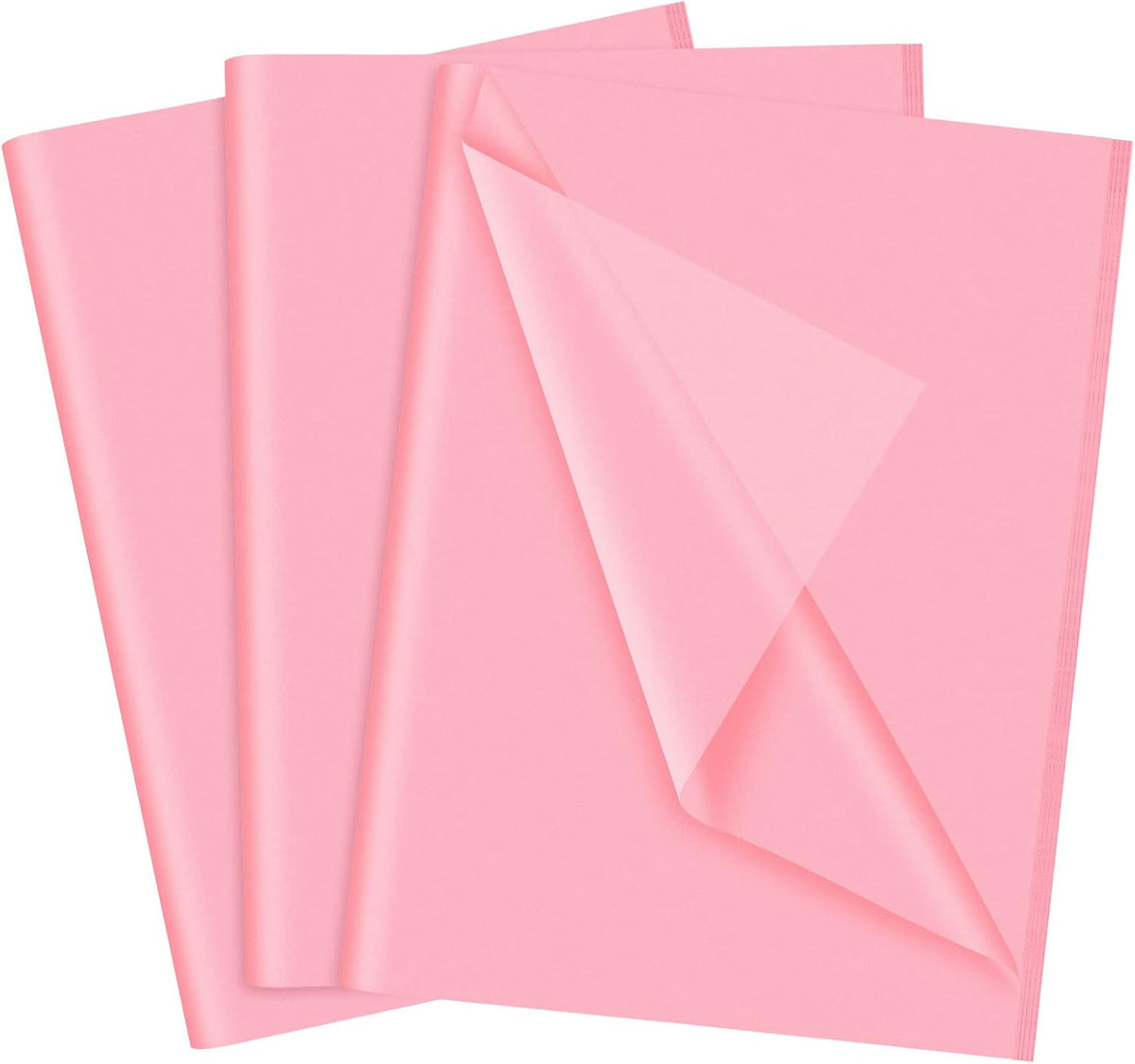 60 Sheets Pink Tissue Paper Set Valentines Gift Wrap Paper(Pink)