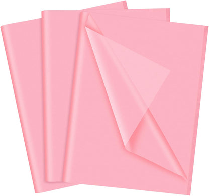 60 Sheets Pink Tissue Paper Set Valentines Gift Wrap Paper(Pink)