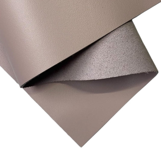 Real Glossy Light Pink Leather: Real Misty Pink Lambskin Leather Sheet for Crafting, Sewing and Personalized Leather Projects (Pale Muave, 10x10In/ 25x25cm)