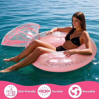 Pool Floats, Inflatable Diamond Ring Pool Float for Bachelorette Party, Engagement Ring Floatie for Beach Party & Tubes Pool Toys Float for Adults