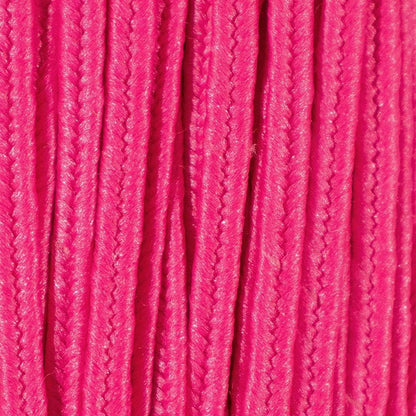 3 Yards of 3mm Polyester Soutache Cord – for Beading, Jewelry Making, Ornamental Braiding, and Much More (Deep Pink)