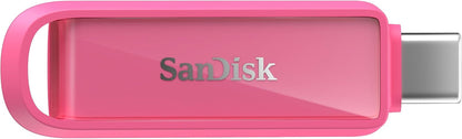256GB Phone Drive with USB Type-C - for Smartphones, Tablets, and Computers - Up to 150MB/s, USB 3.2 Gen 1 - Seastar Pink - SDIXS0N-256G-GN6NG