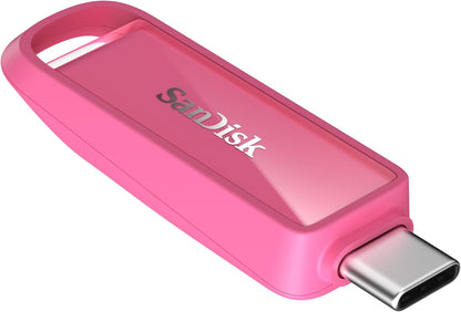 256GB Phone Drive with USB Type-C - for Smartphones, Tablets, and Computers - Up to 150MB/s, USB 3.2 Gen 1 - Seastar Pink - SDIXS0N-256G-GN6NG