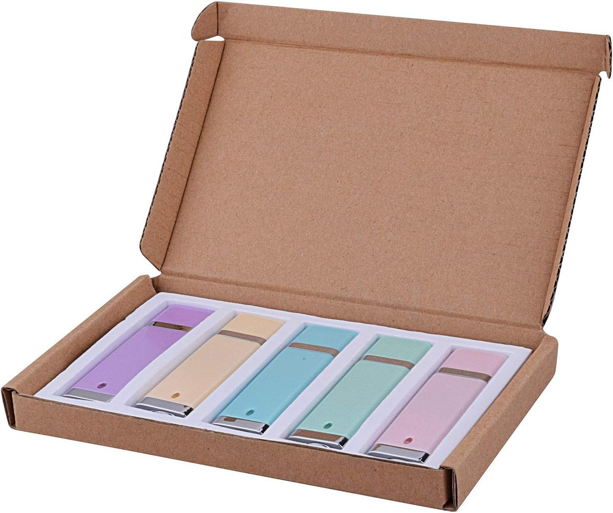 5 X 32GB Enamel USB 2.0 Flash Drive Thumb Drives Memory Stick - 5 Colors (Blue, Green, Pink, Purple, Yellow,)