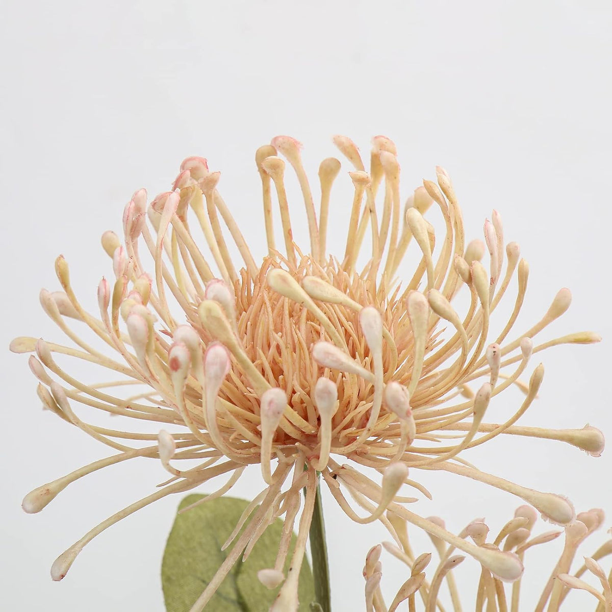 33" Pink Artificial Mums Flowers Sping Summer Chrysanthemum Flowers 2Pcs Fake Spider Mum Flower Arrangement Faux Pincushion Flower with 3 Heads Long Stem Bouquet Home Decor