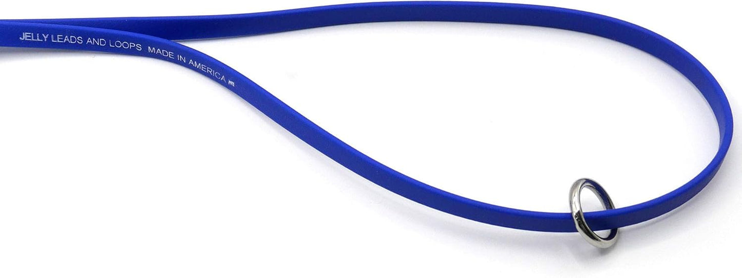 Jelly Pet Grooming Loop for Dogs, Groomers Helper, BioThane Material is Easy to Clean, Waterproof & Durable Noose Loop, Fits Most Pet Grooming Tubs/Tables/ 3/8” x 24” W/Ring Hot Pink