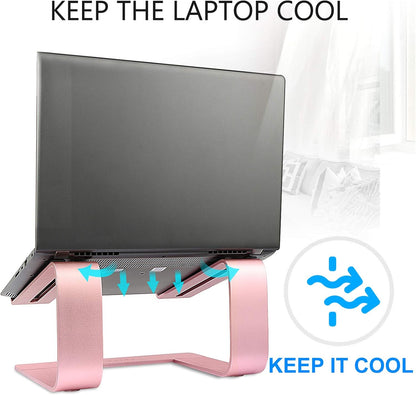 Laptop Stand for Desk, Pink, Up to 15.6" Laptop
