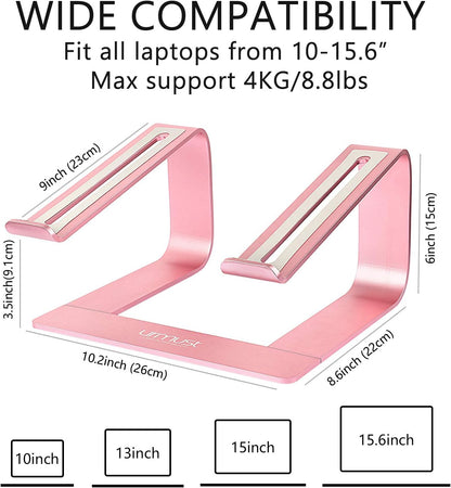 Laptop Stand for Desk, Pink, Up to 15.6" Laptop