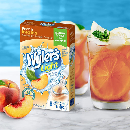 Singles To Go Water Drink Mix, Peach Iced Tea, 96 Packets