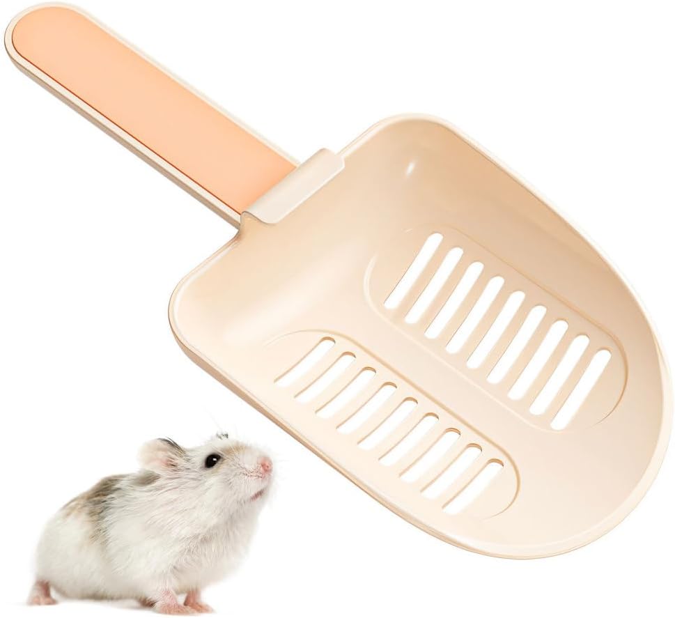 Hamster Litter Scoop, Plastic Sand Shovel Small Animal Mesh Scooper for Guinea Pig Hamsters Gerbils Small Animals