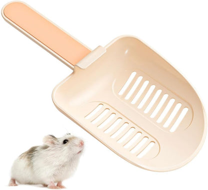 Hamster Litter Scoop, Plastic Sand Shovel Small Animal Mesh Scooper for Guinea Pig Hamsters Gerbils Small Animals