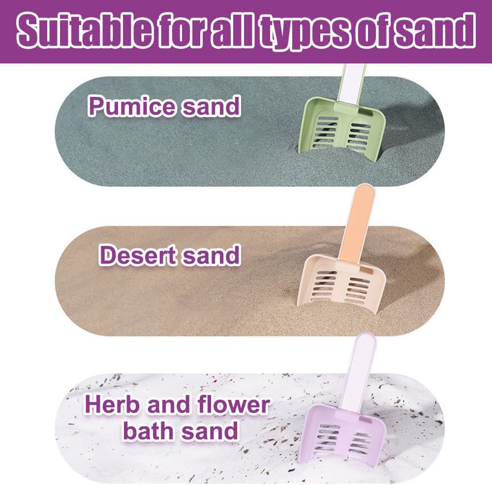 Hamster Litter Scoop, Plastic Sand Shovel Small Animal Mesh Scooper for Guinea Pig Hamsters Gerbils Small Animals