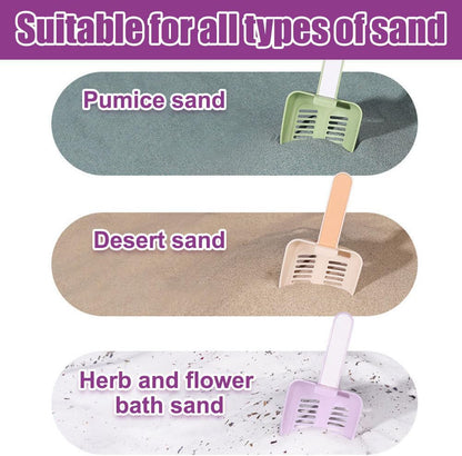 Hamster Litter Scoop, Plastic Sand Shovel Small Animal Mesh Scooper for Guinea Pig Hamsters Gerbils Small Animals