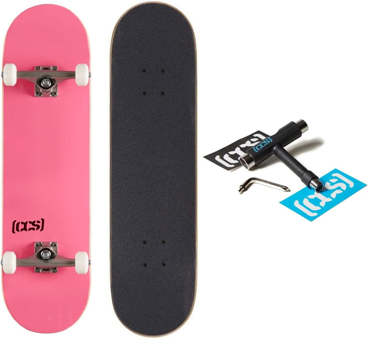 [ ] Skateboard Complete | Maple Wood | Professional Grade | Fully Assembled with Skate Tool & Stickers | Adults, Kids, Teens, Youth | Boys & Girls