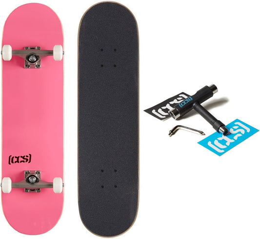 [ ] Skateboard Complete | Maple Wood | Professional Grade | Fully Assembled with Skate Tool & Stickers | Adults, Kids, Teens, Youth | Boys & Girls