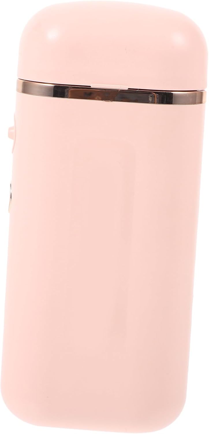 Portable Handheld Face Steamer for Women with Nutritional Essence Absorption, Easy to Store Mini Facial Mister in Pink Abs Material, for Travel and Salon Use
