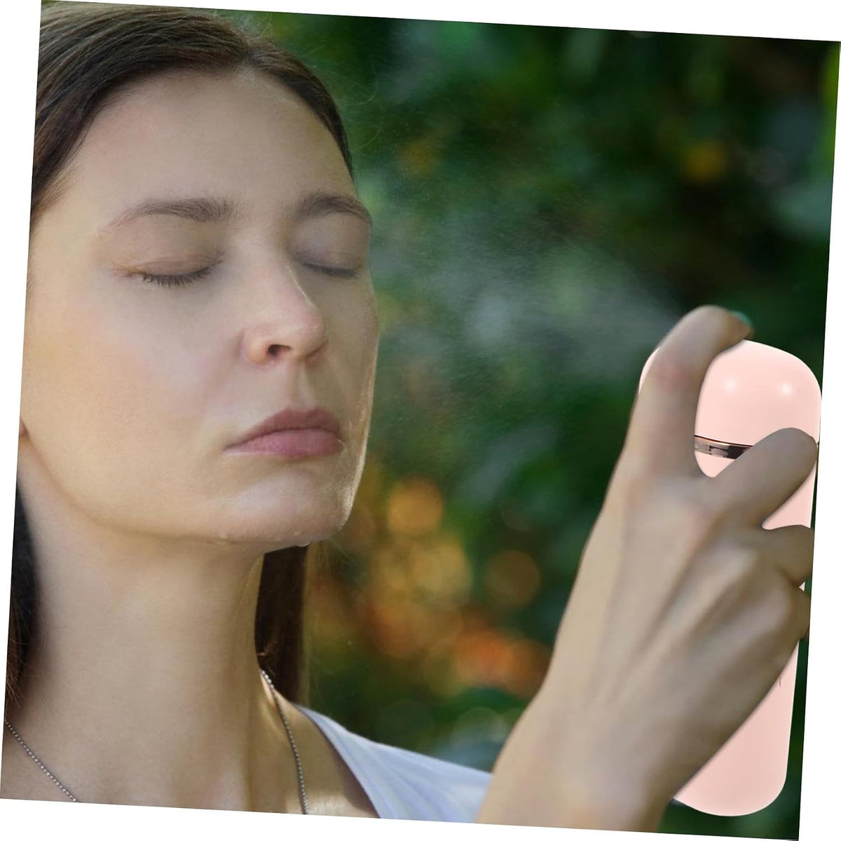 Portable Handheld Face Steamer for Women with Nutritional Essence Absorption, Easy to Store Mini Facial Mister in Pink Abs Material, for Travel and Salon Use