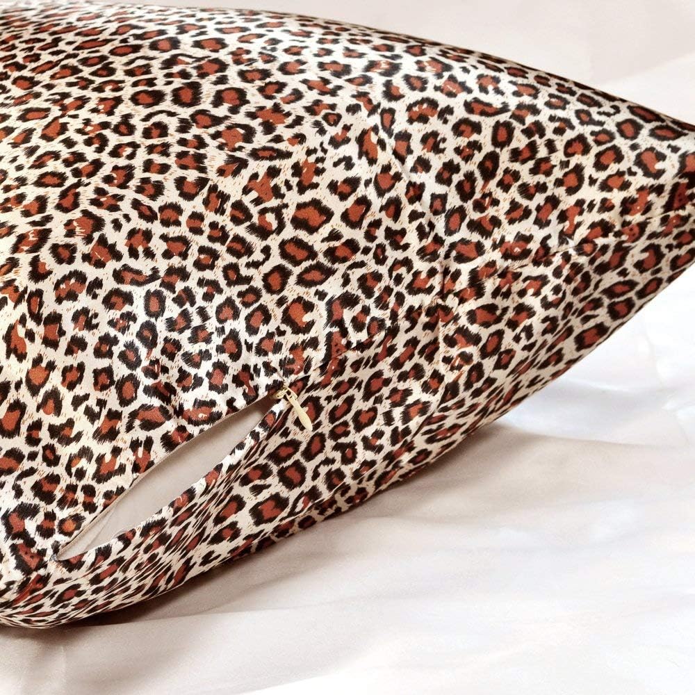 Pack of 2,Silky Soft Satin Solid Cushion Cover Pillow Cover Pillowcase Pillow Sofa Throw with Hidden Zipper Closure Only Cover 18x18 Inch 45x45cm Pink