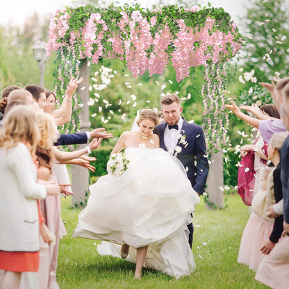 5Pcs Total 36FT Wisteria Artificial Flowers Garland for Decor
