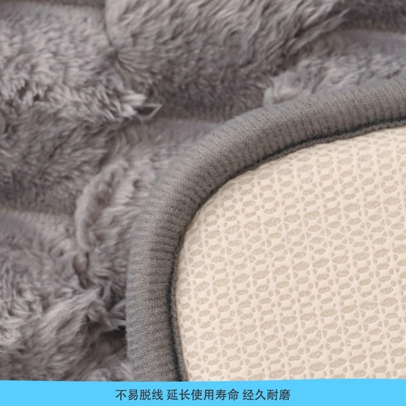 Water-Absorbing Anti-Slip Floor Mat, Geometric Bathroom Anti-Slip Door Foot Mat, Soft and Lightweight Bathroom Floor Mat 19x31 inch - (Pink)