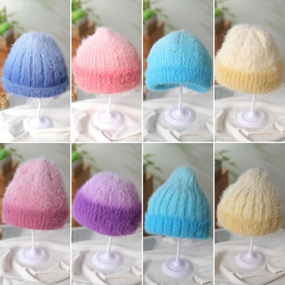 Snowbaby Wool Acrylic Blend Long Pile Yarn,(Worsted) Long Gradient Yarn for Knitting and Crocheting DIY Scarves, Shawls, Blankets, and Clothing, 2x3.52oz/100g 207yds(07-Pink Gradient)