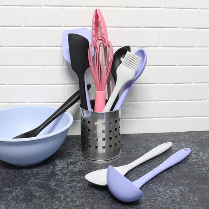 Premium Silicone Cooking Tongs, 12 inch, Pink