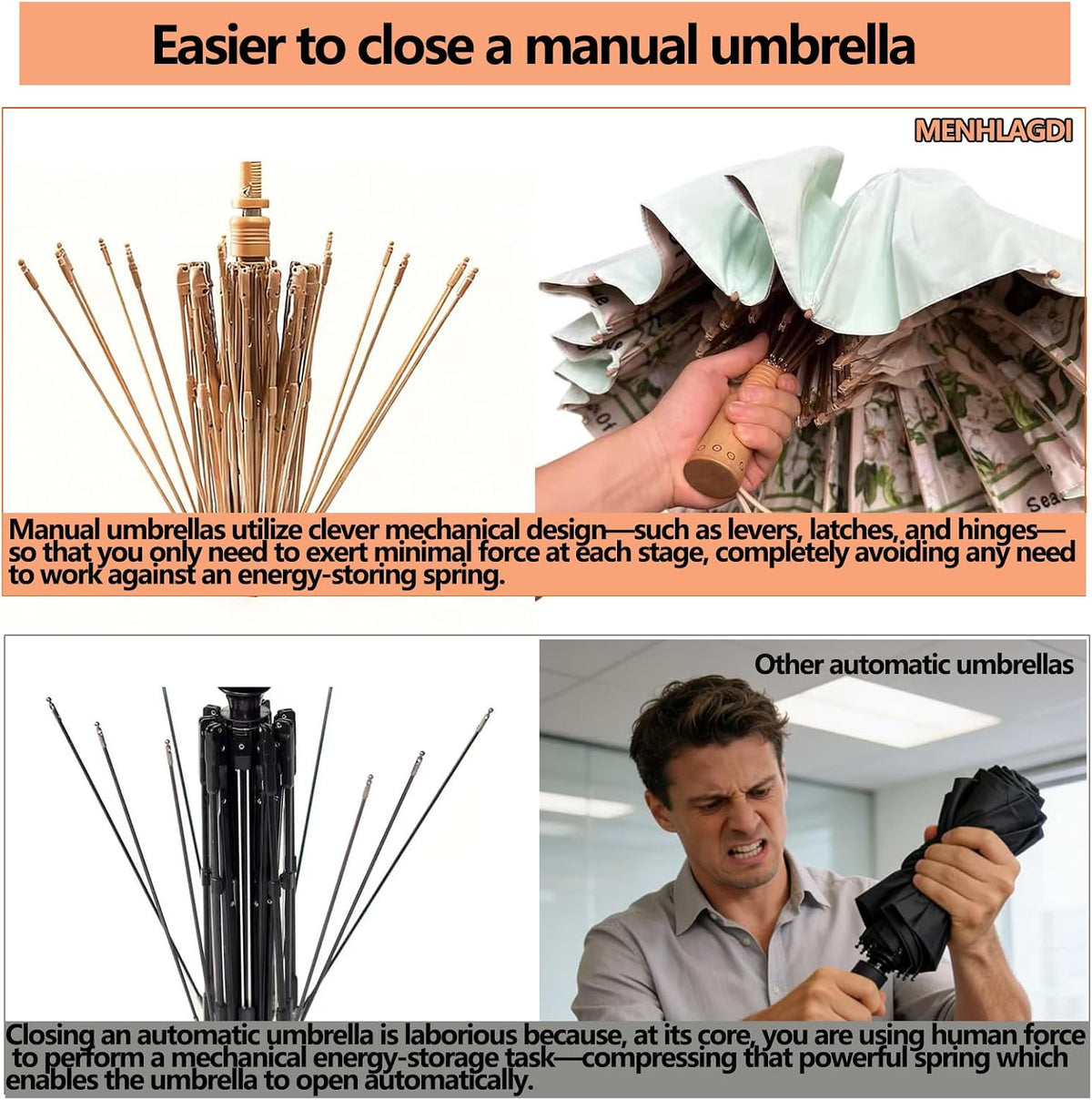 Compact Umbrellas For Rain and Sun UPF 50+ UV Protection Travel Size Windproof waterproofing and Strong Travel Essentials for Men Women 16 Ribs Wooden Handle Pink Backpacks Car Birthday Gifts For Women Lightweight 0.85LB
