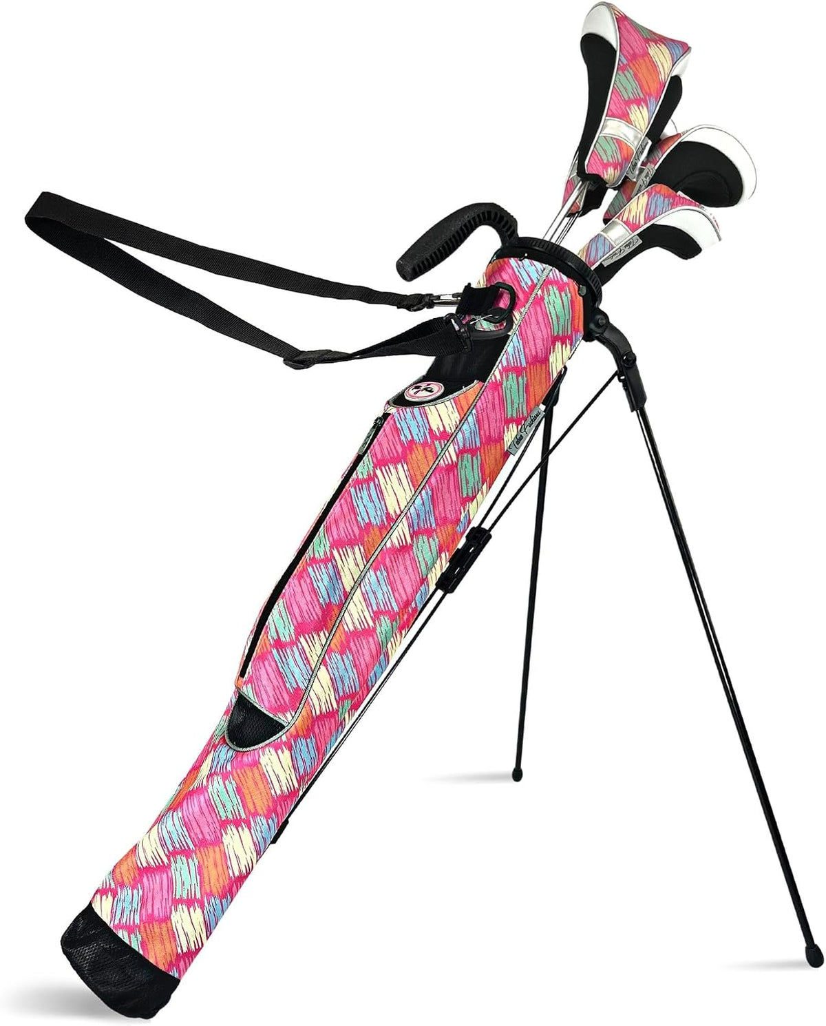 Taboo Fashion Sunday Golf Bags for Women - Lightweight Golf Range Bag with Self Flexing Stand and Shoulder Strap for Driving Range, Par 3 or Executive Course