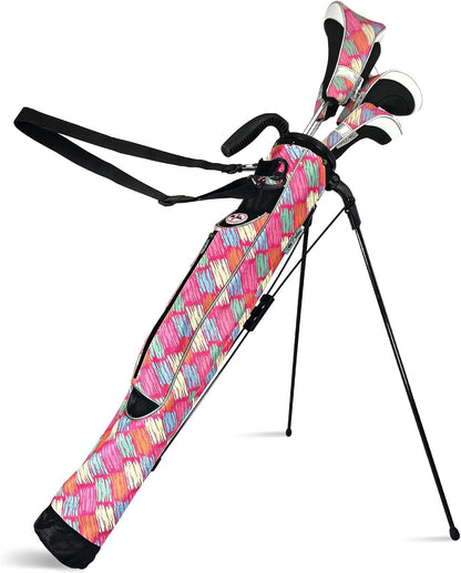 Taboo Fashion Sunday Golf Bags for Women - Lightweight Golf Range Bag with Self Flexing Stand and Shoulder Strap for Driving Range, Par 3 or Executive Course