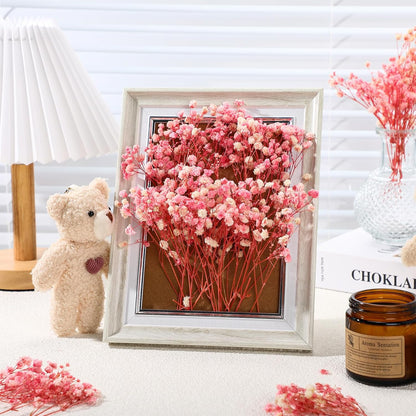 100 Pcs Pink Mini Dried Babys Breath Flower DIY Craft Gift