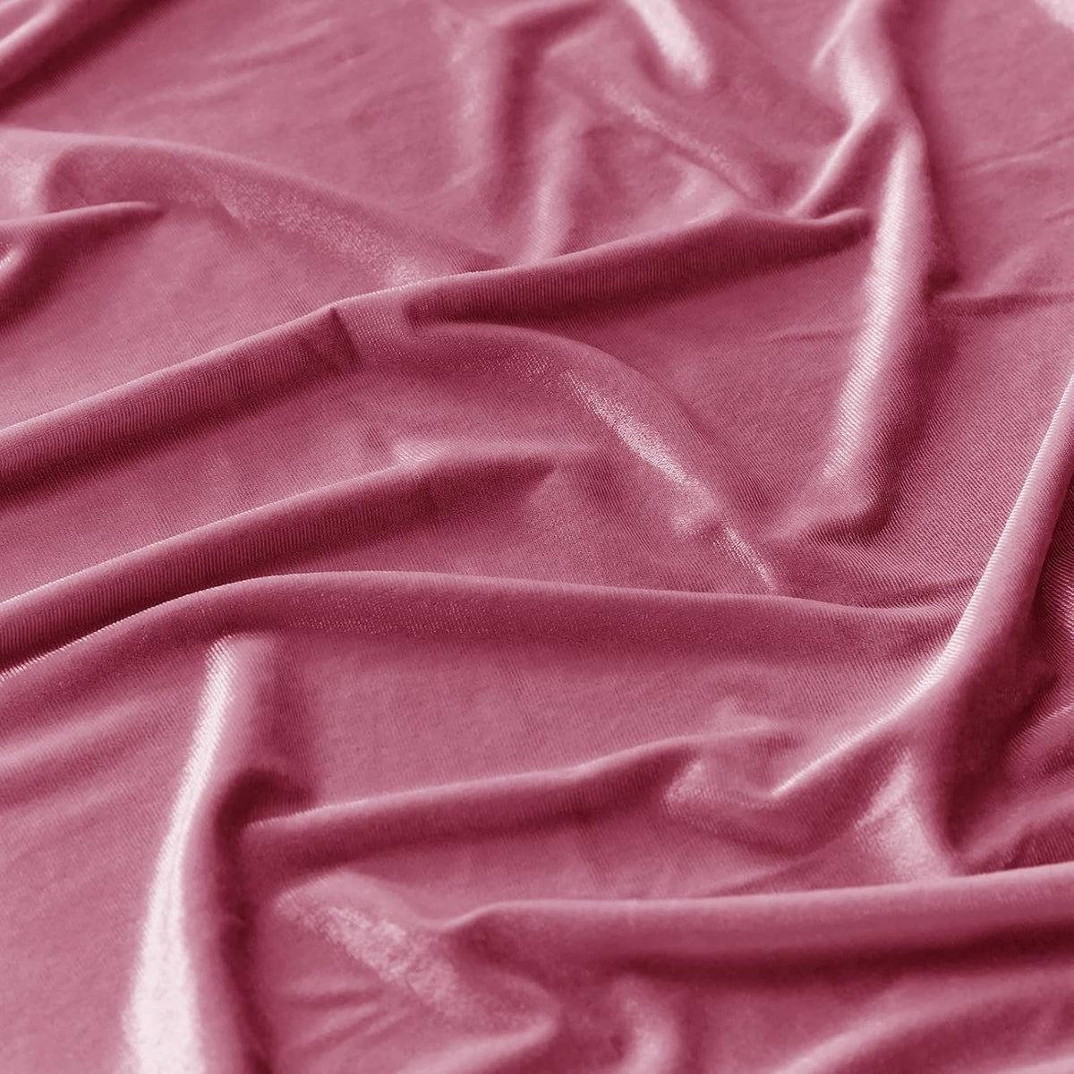Pink Velvet Tablecloth, 60 x 102 Inch Rectangle Table Cover