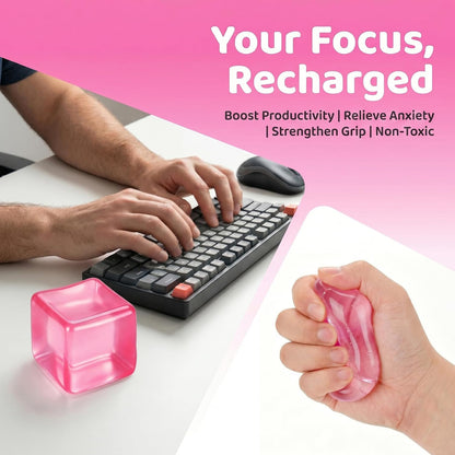Squishy Stress Cube, Large Fidget Stress Ball Sensory Anti-Anxiety