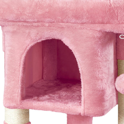 23.5in Small Cat Tree, Extra Large Plush Perch, Soft Condo