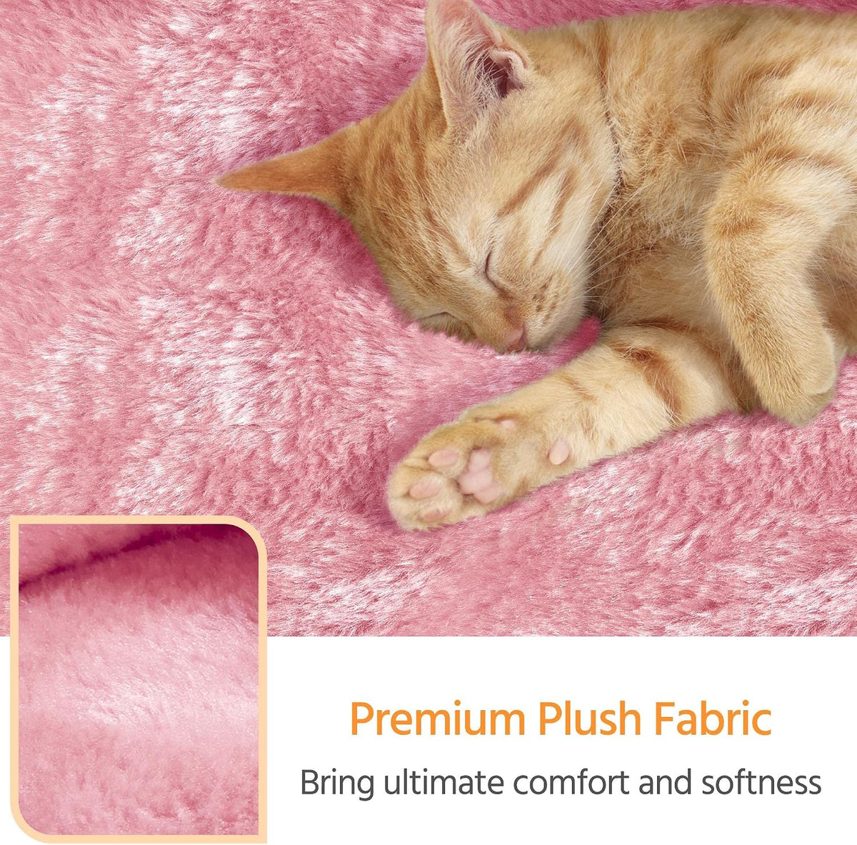 23.5in Small Cat Tree, Extra Large Plush Perch, Soft Condo
