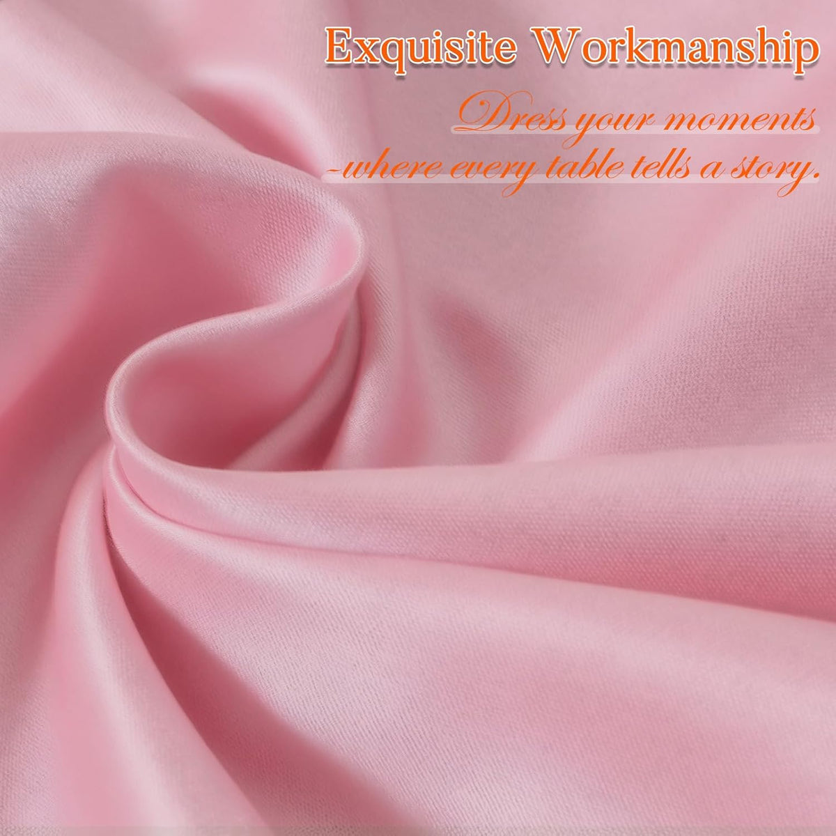 10 Pack Pink Rectangle Tablecloth 60x102 Inch for 6 Foot Tables
