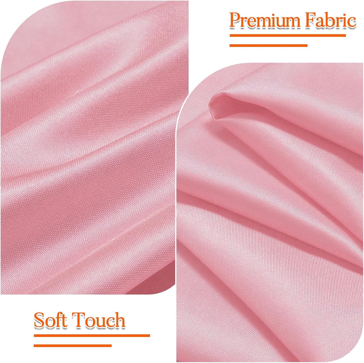10 Pack Pink Rectangle Tablecloth 60x102 Inch for 6 Foot Tables