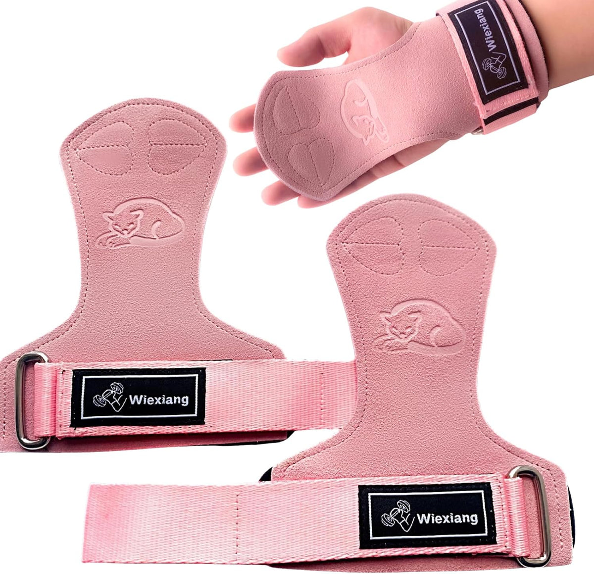 Adjustable Neoprene Padded Wrist straps for Weightlifting,Weight Lifting Straps Gym weight lifting wrist wraps，Gym Accessories for women for Men/Women(Pair)