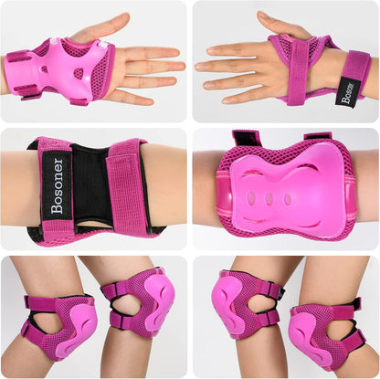 Kids/Youth Knee Pad Elbow Pads Guards Protective Gear Set for Roller Skates Cycling BMX Bike Skateboard Inline Skatings Scooter Riding Sports