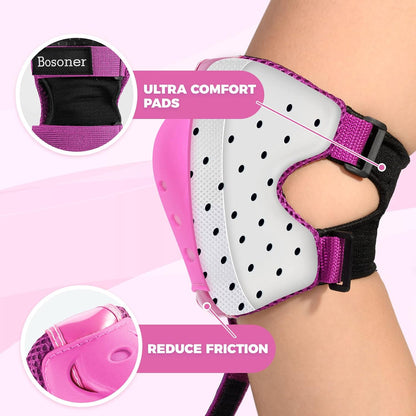 Kids/Youth Knee Pad Elbow Pads Guards Protective Gear Set for Roller Skates Cycling BMX Bike Skateboard Inline Skatings Scooter Riding Sports