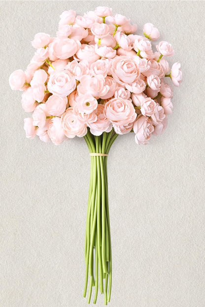 Fake Flowers Faux Flower Artificial Ranunculus Flowers Pink Peonies