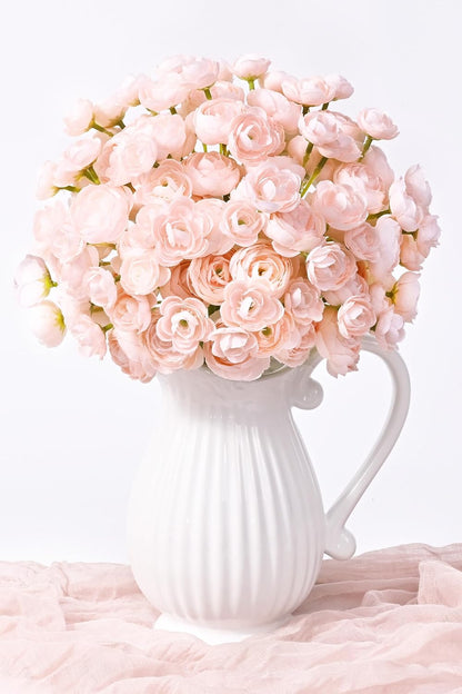 Fake Flowers Faux Flower Artificial Ranunculus Flowers Pink Peonies