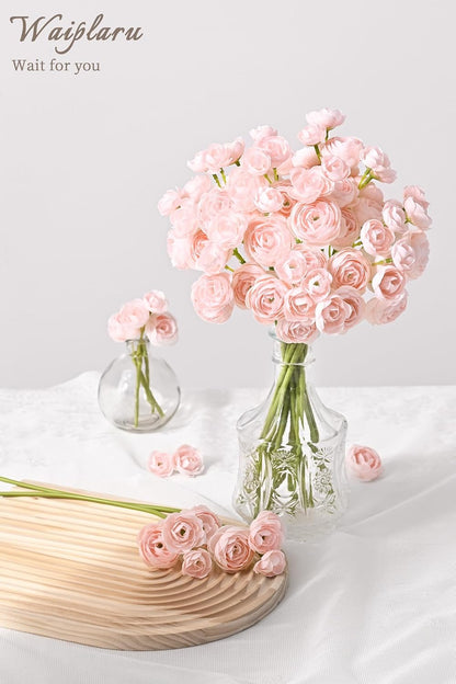Fake Flowers Faux Flower Artificial Ranunculus Flowers Pink Peonies