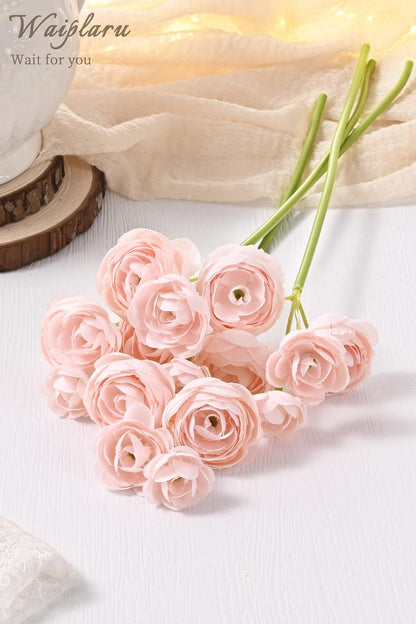 Fake Flowers Faux Flower Artificial Ranunculus Flowers Pink Peonies