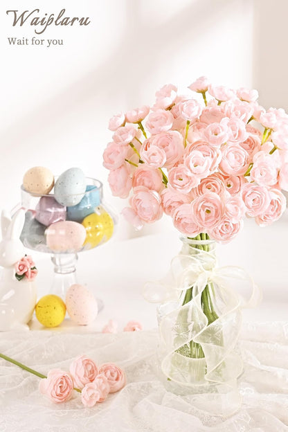 Fake Flowers Faux Flower Artificial Ranunculus Flowers Pink Peonies