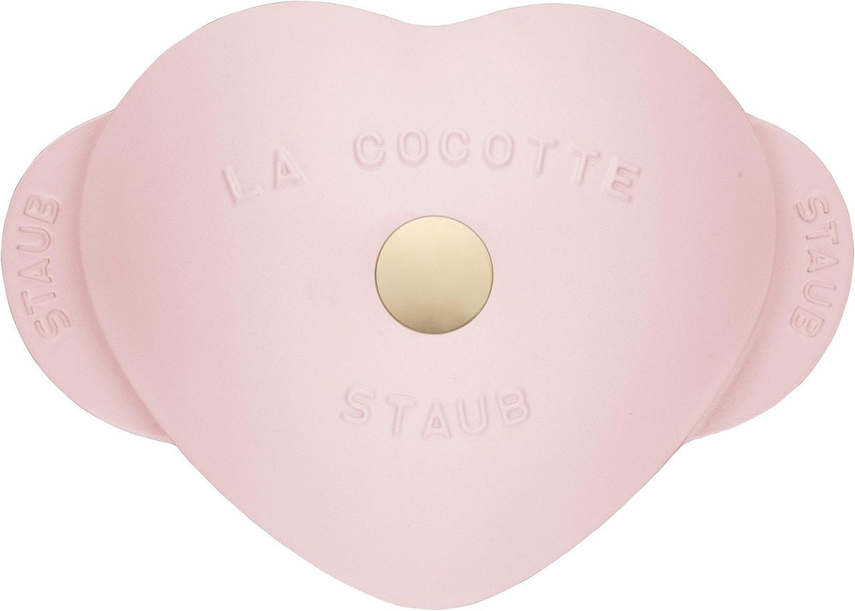 Cast Iron 1.75-qt Heart Cocotte - Peony Pink