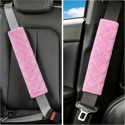 2 Pack Seat Belt Covers Soft Shoulder Pad for Cars & Backpack